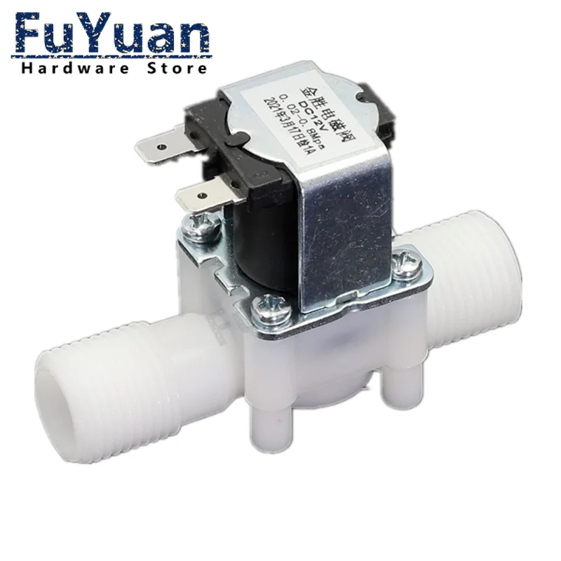 

Пластиковый электромагнитный клапан 1/2 дюйма, 12 В, 24 В, нормально замкнутый переключатель потока воды, 1 шт., клапан управления водой, отводно...