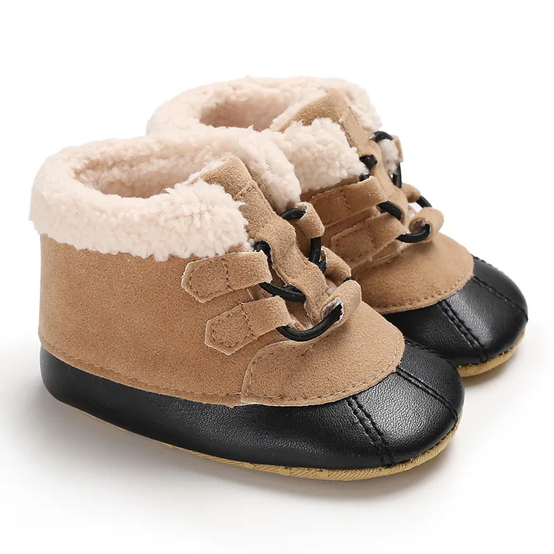 

Kids New Toddler Infant Newborn Baby Boy Girl Winter Fur Snow Boots Warm Shoes Booties Casual Leopard Little Kids Strappy Shoes