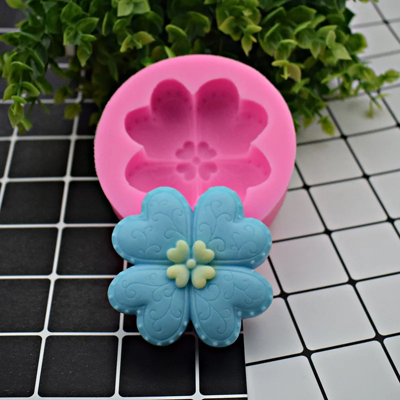 Форма для мыла украшения торта ручная работа форма сердце/клевер моделирование
