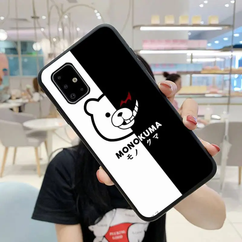 

Cute Kumamon Danganronpa Monokuma Phone Case For Samsung S5 S6 S7 S8 S9 S10 S20 S21 Edge Plus E Fe Lite Cover