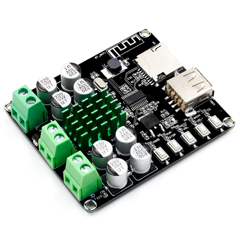 VHM 302 TPA3116D2 XH M422 DC12 24V 50 Вт + Bluetooth 4 0 Плата усилителя TPA3116 с U диск TF карта