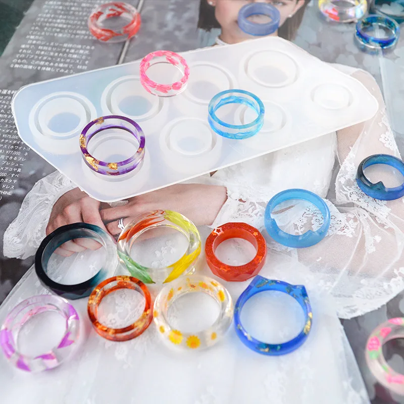 

DIY Cute Ring Silicone Mold for UV Resin Epoxy Handmade Crystal Jewelry Accessories Crafts