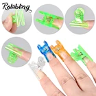 5 шт., зажимы для ногтей формы 4 цвета Многофункциональный кривой зажим щипчики для наращивания ногтей инструменты формы