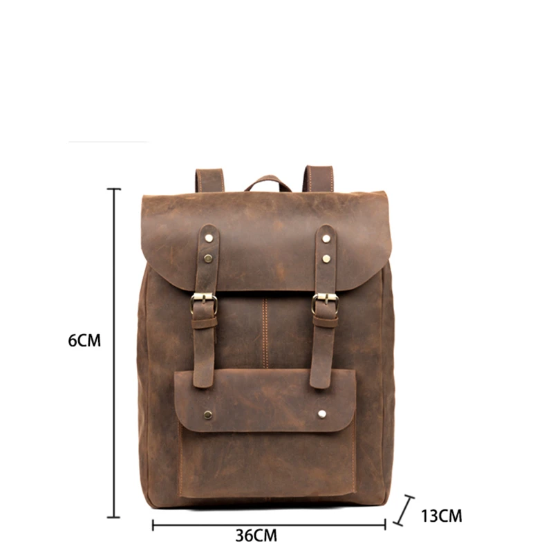 Рюкзак мужской из натуральной кожи с отделением для ноутбука | Багаж и сумки