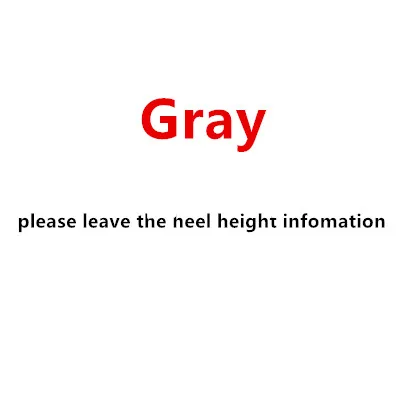 Gray M shoes B est high heels top quality - Color: Gray