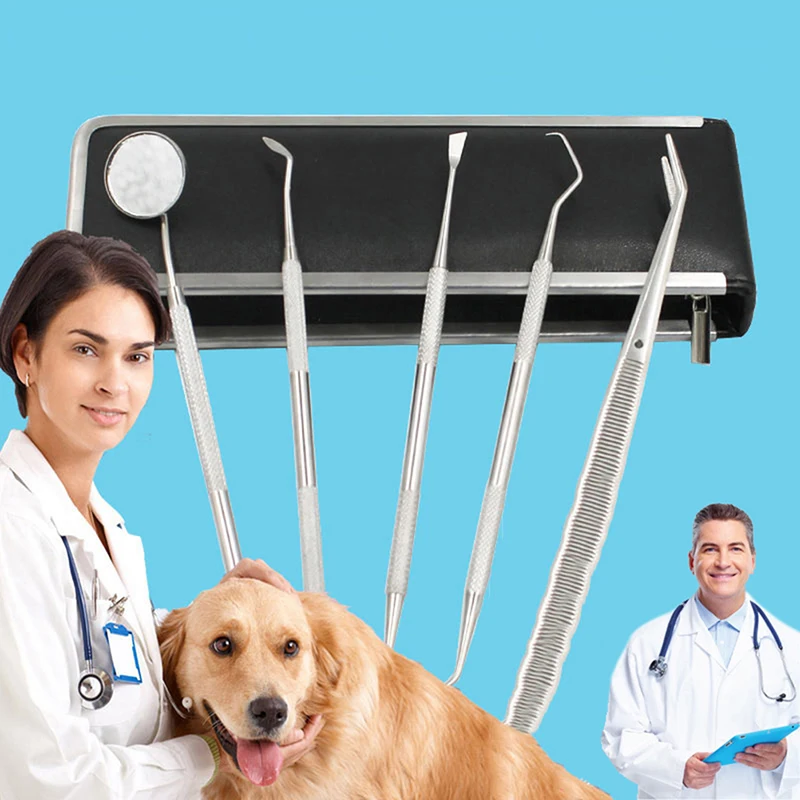 5 шт./компл. дыхание зубного камня уход за зубами стоматолог инструмент для собак