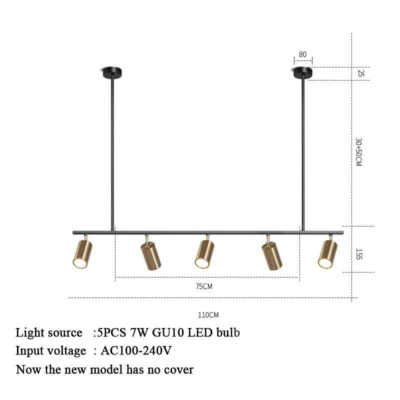 Подвесные светильники с золотым абажуром светодиодная лампа GU10 в скандинавском