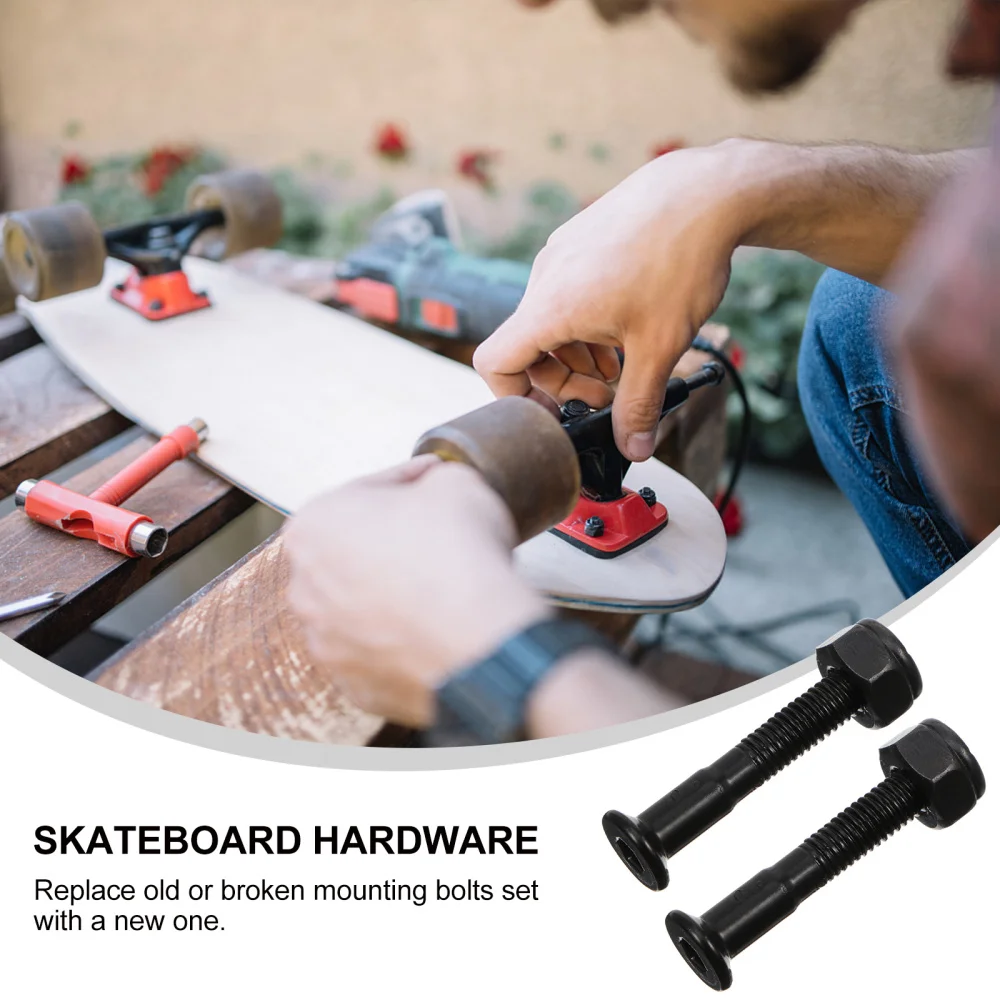 

40 Sets Practical Longboard Mounting Screws Set Skateboard Mounting Bolts Set