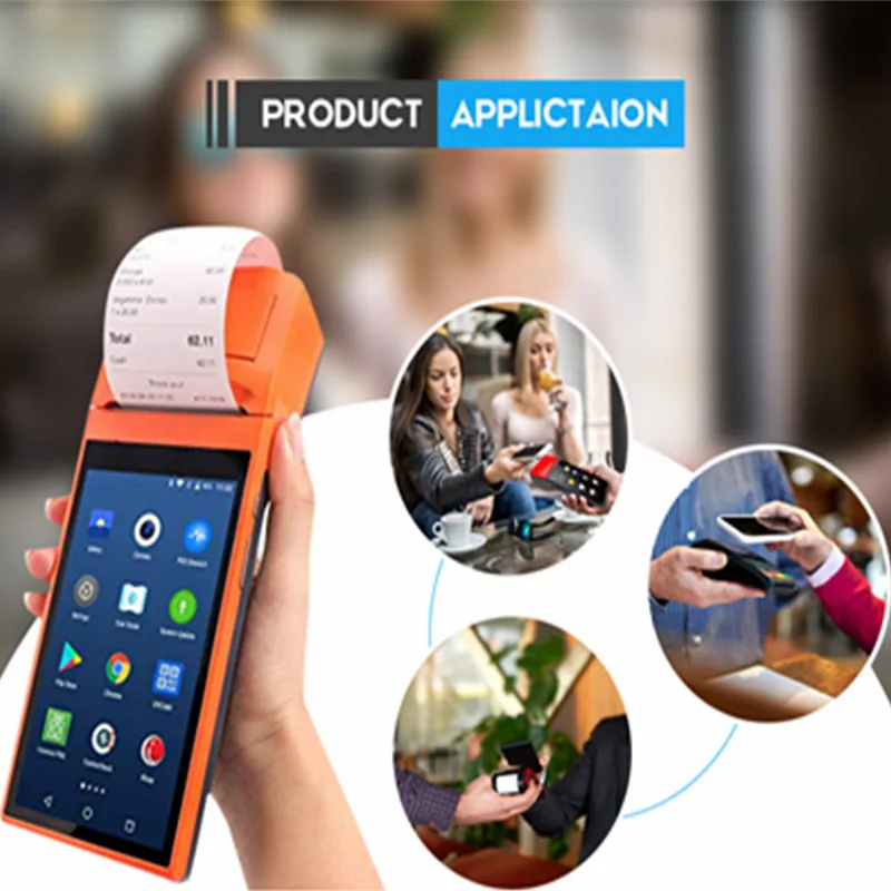 Низкая цена терминал Android POS мобильный оплаты с 5 дюймовым сенсорным экраном