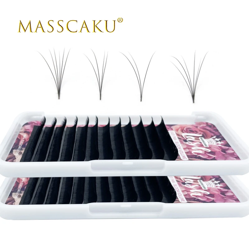 MASSCAKU продажа высшего качества 0 05 07 толщина матовые накладные ресницы из