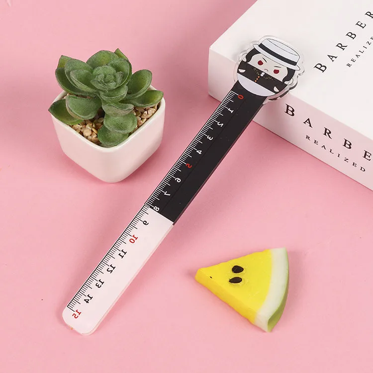 

20CM Anime Demon Slayer Kamado Tanjirou 1Pcs Cosplay Ruler For Office School Kids Students Stationery Gift