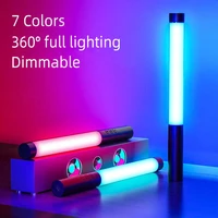 photography video fill light rgb led light stick 360%c2%b0 glow hand held rechargeable lighting wand selfie lamp for video recording