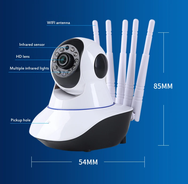 Новый дом безопасности IP Камера Wi Fi 1080P 720 Беспроводной сети CCTV наблюдения Ночное
