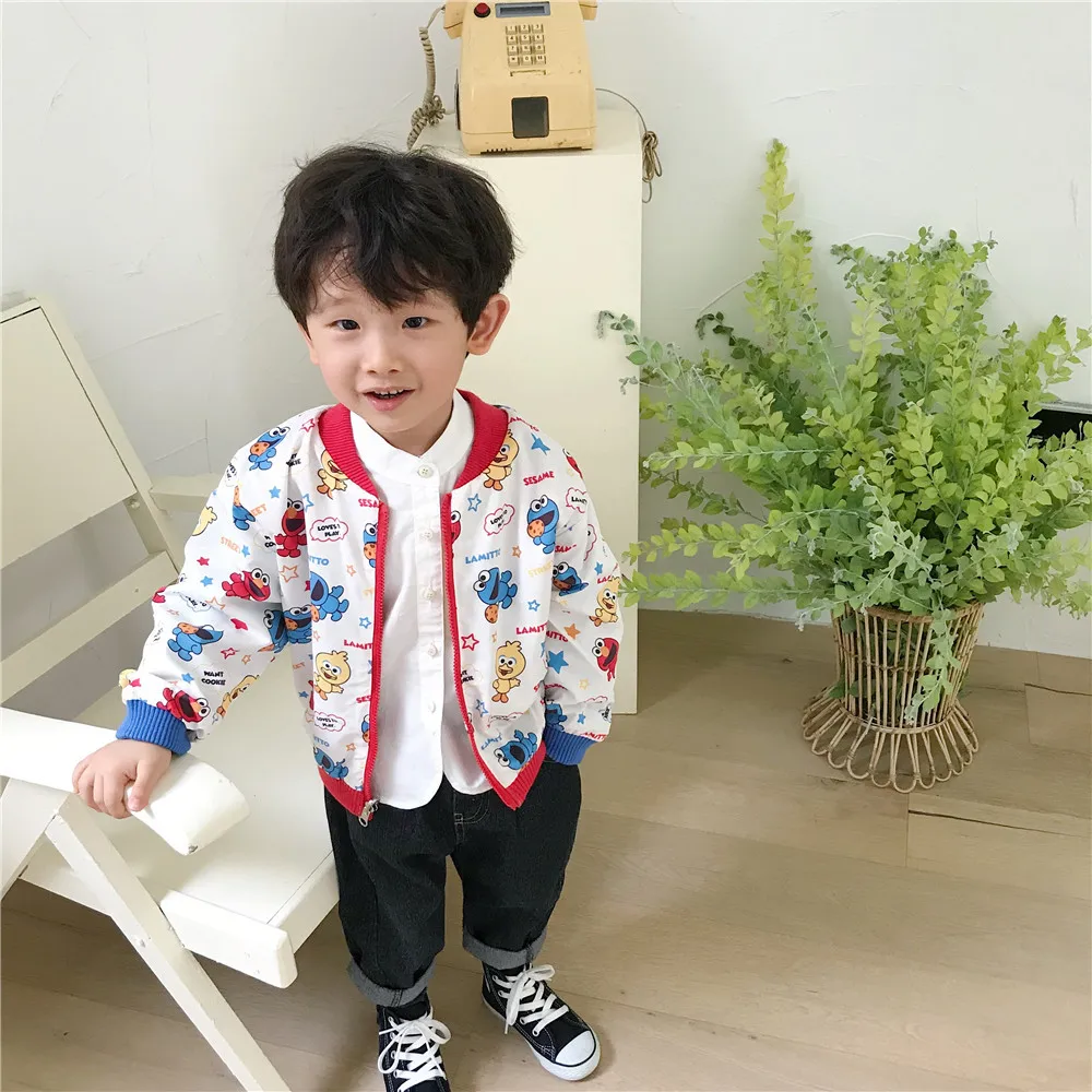 Tonytaobaby/новая осенне-зимняя одежда для мальчиков и девочек, ветрозащитное хлопковое трикотажные пальто Двусторонняя одежда