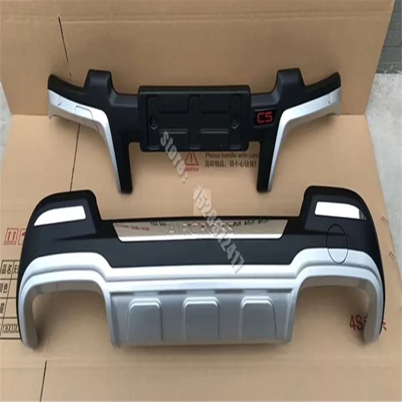 

for Citroen C5 AIRCROSS 2019-2021 high quality ABS Chrome Front+Rear bumper cover trim Protective bumper Car styling