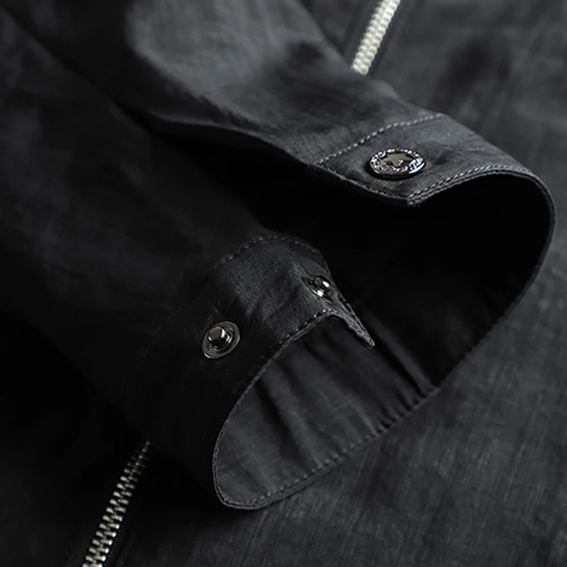 

SOUL OF TIGER European Luxury Style Spring Streetwear Mens Casual Black Loose Jackets Male Vintage Printed Coats Oversized Cloth
