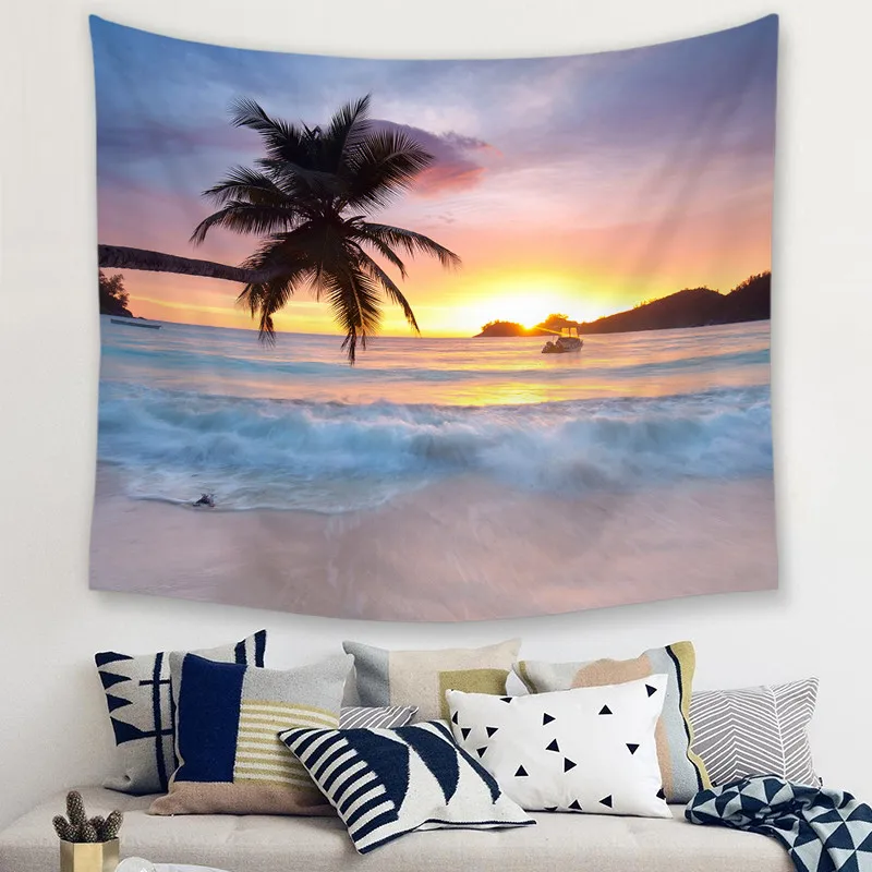 Пейзаж декоративные гобелены гобелен на стену Мандала богемский пейзаж