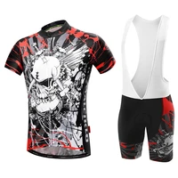 malciklo cycling suit mens new skull sunblock dry cycling short strap set