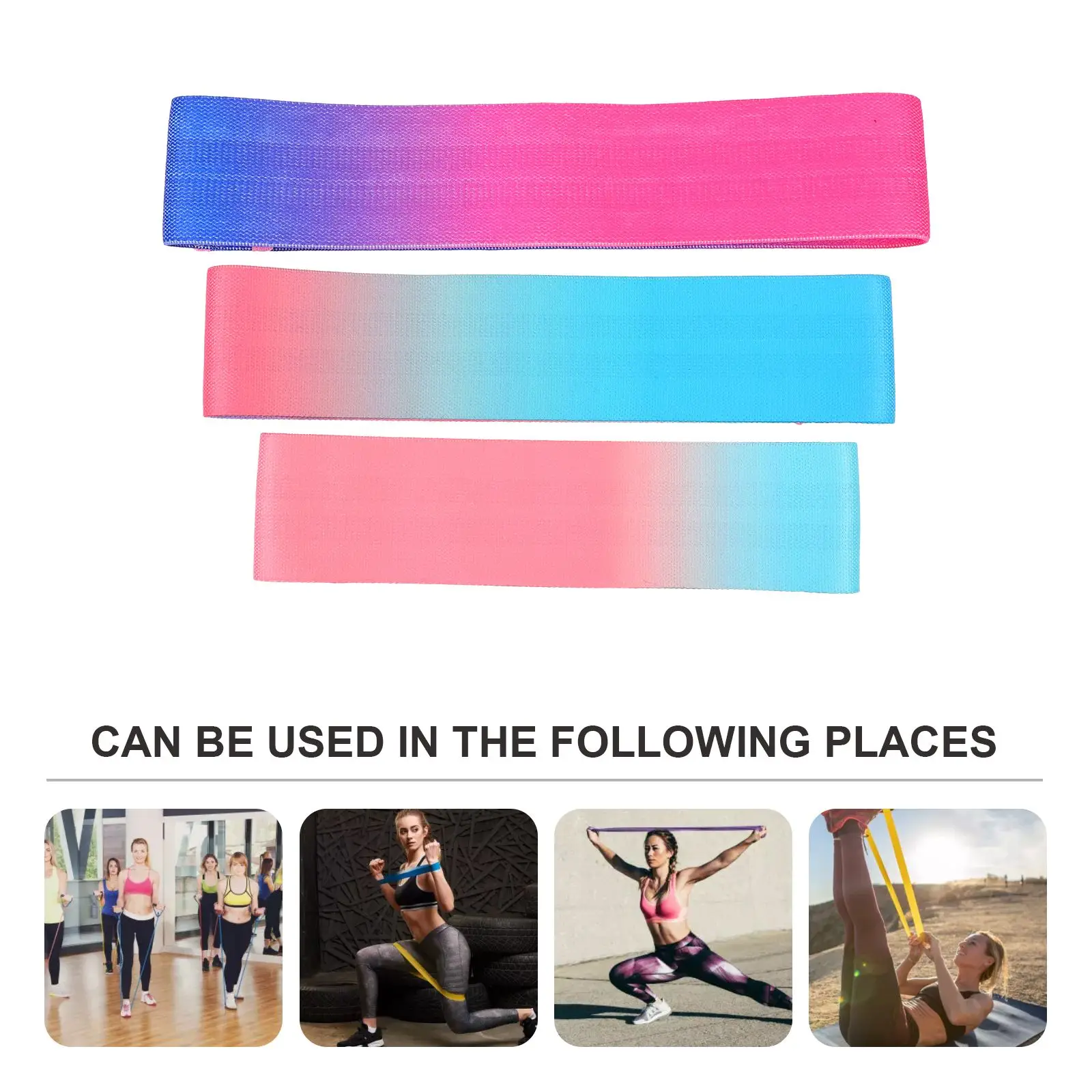 

3pcs Resistance Band Workout Exercise Bodybuilding Training Elastic Band