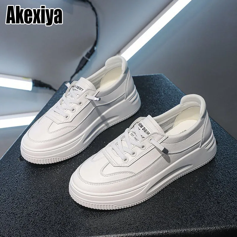 

New Sneakers Women Casual Shoes PU Leather Flat Anti-Slip Women Sneakers Outdoor Trainers Female BC3230