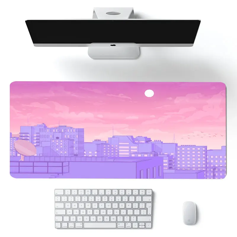 

Anime kawaii Big Mouse Pad Large Rubber Gaming Mat Speed Kawaii XL MousePad Keyboard Locking Edge Otaku Compute mouse pad