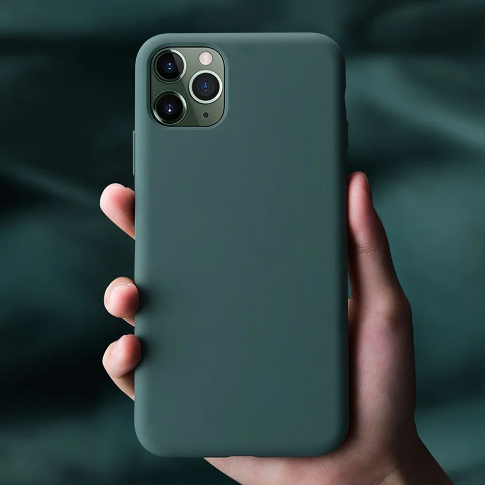 Силиконовый чехол для iPhone 11 Pro Max SE 2 2020 высококачественные официальные