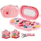 Набор для макияжа принцессы для девочек, отлично подходит для искусственных волос и одежды, косметика для девочек, подарок на день рождения