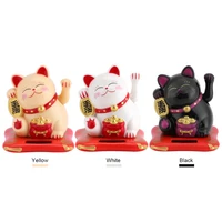 shaking hands lucky cat waving cat checkout counter decoration for home office shop decor wealth fortune crafts oranment