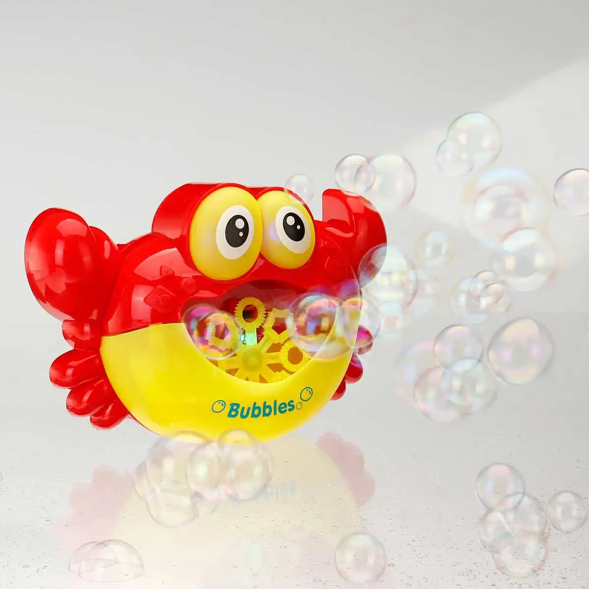 

1 шт. мыльных пузырей Краб автоматический пузырь производитель мигающие огни музыкальные вспенивания детский банный бассейн игрушки для ку...