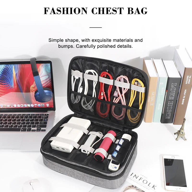 comprar Iksnail-bolsa De Ombro, Em Tecido De Eva, Organizador Para Ipad, Cabo De Dados Usb, Fone De Ouvido, Bateria Portátil, Para Viagem, Armazenamento Digital