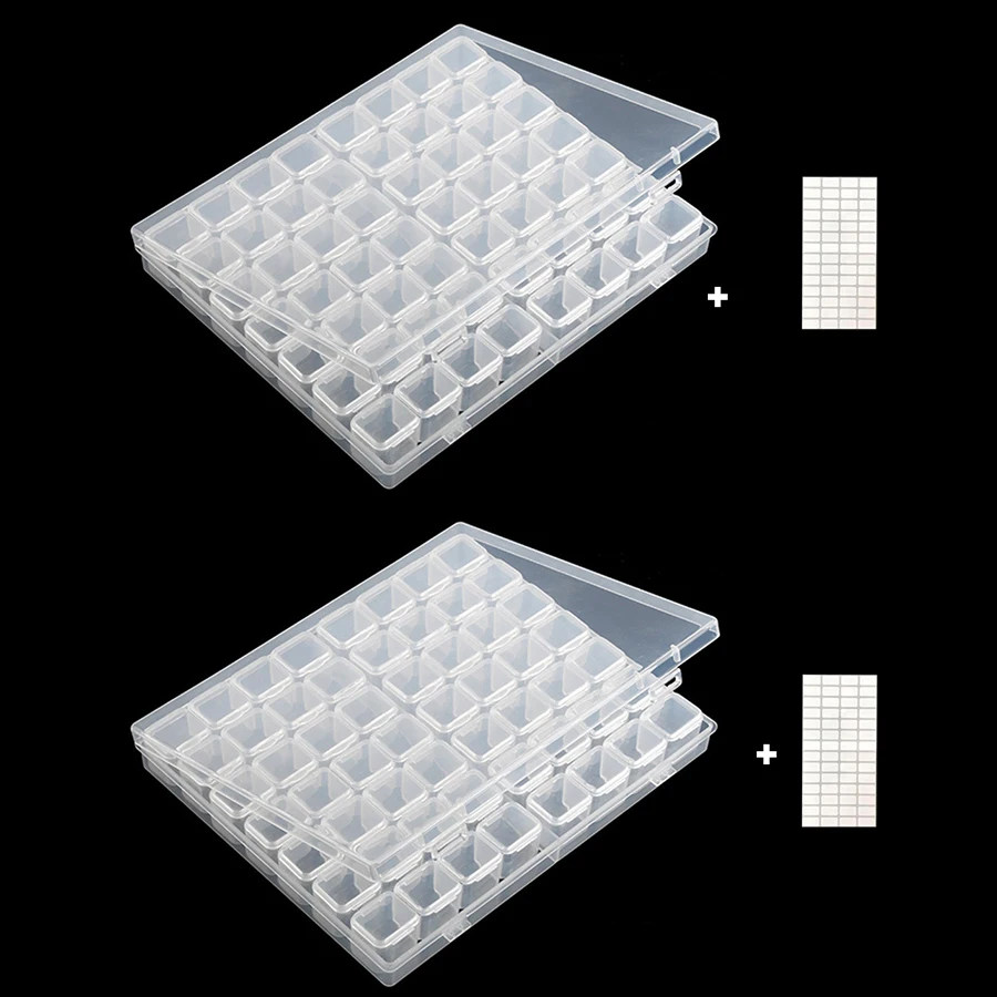 

56/28Grid 5d Diamond Painting Accessories Storage Box Diamond Painting Drill Plastic Storage Box Container Case Organizer Holder