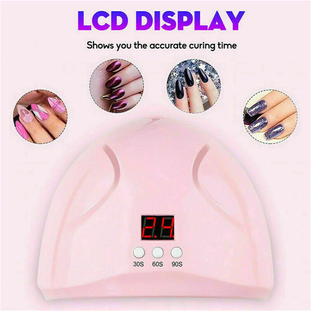 

Professional UV LED Lamp Nail Dryer 12 Pcs Leds Nail Lamp For Manicure Nail Art Tools Curing Gel Nails Polish With LCD Display