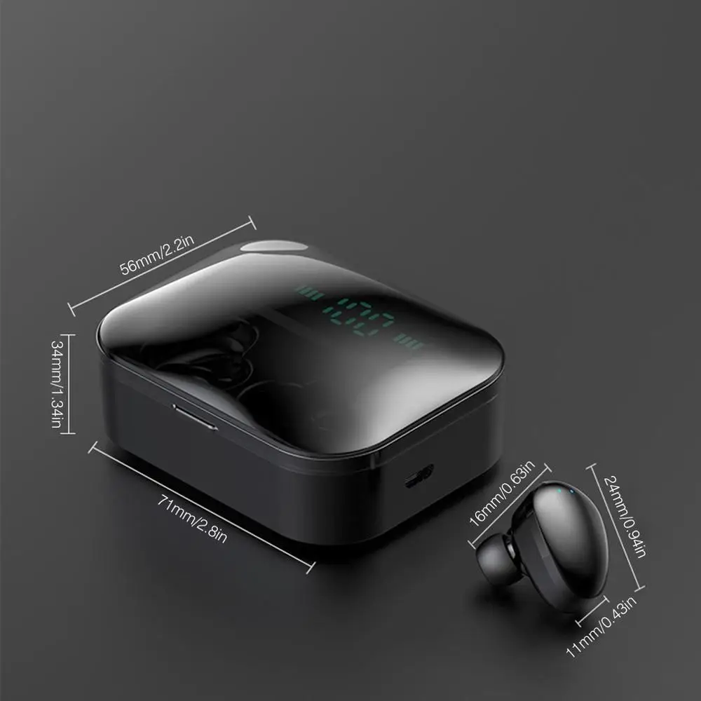 Беспроводные наушники настоящие стереонаушники Hi-Fi спортивные с цифровым