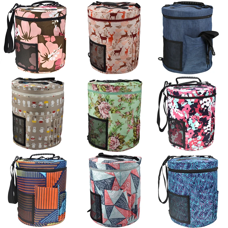 12 видов стилей сумка для хранения пряжи большая вязания крючком крючков и