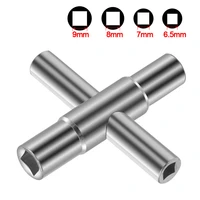 1 pcs 4 in 1 silver wrench manual bathroom wrench square wrench cross faucet wrench inch wrench hardware tool accessories