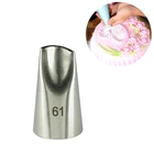 Насадки для глазирования лепестков розы #61, насадки для украшения тортов, пионов, хризантем, кондитерских изделий, инструменты для выпечки