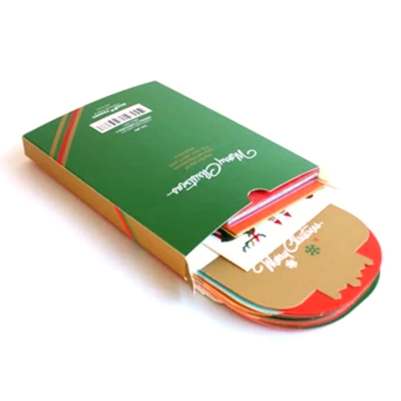 1 Набор рождественских 3D стерео поздравительных открыток AR Виртуальная