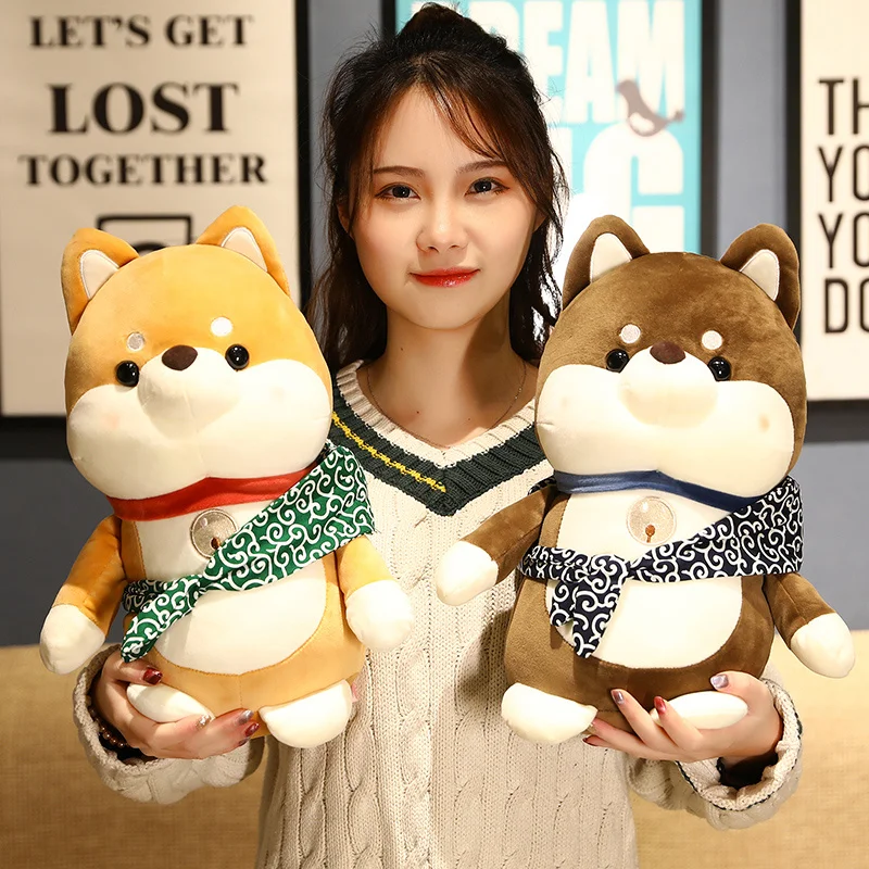 

25/45cm Kawaii Shiba Inu Dog Plush Toy Stuffed Soft Animal Corgi Chai Pillow Christmas Gift for Kids Kawaii Valentine Present