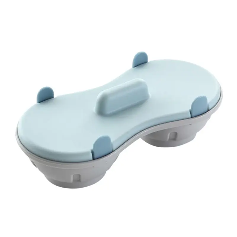 

Blue Creative Steamed Egg Box Microwave Egg Tra Kitchen Egg Egg Maker Steamer Kitchen Gadget D0AB