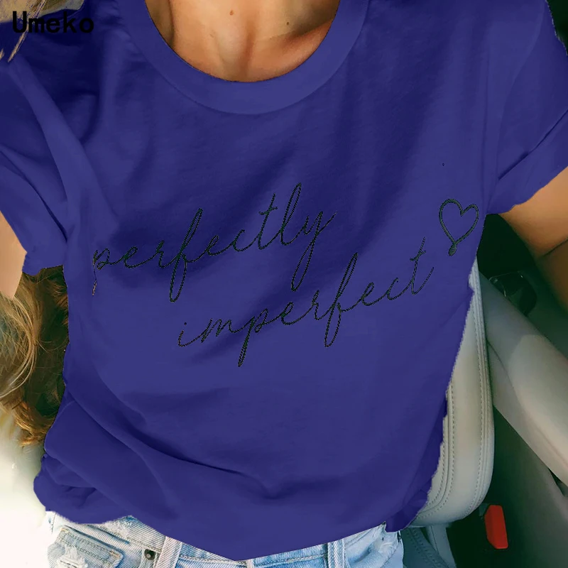 Новая женская белая футболка Повседневные базовые футболки с буквенным принтом