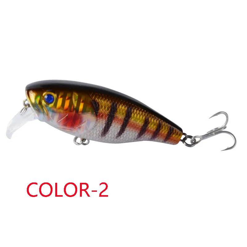 1 шт. Minnow приманки для рыбалки с длинным губ 8 см/14g 3D глаза твердая приманка Topwater