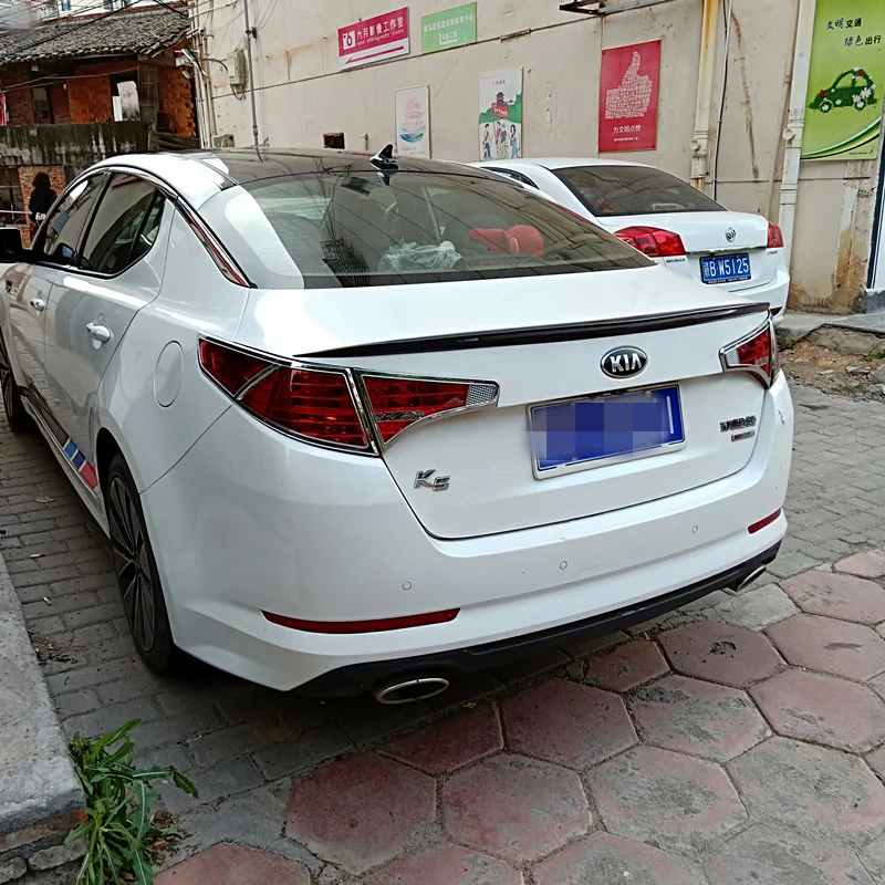 Для kia K5 спойлер Optima 2011 2012 2013 ABS Материал заднего крыла первоклассника Цвет