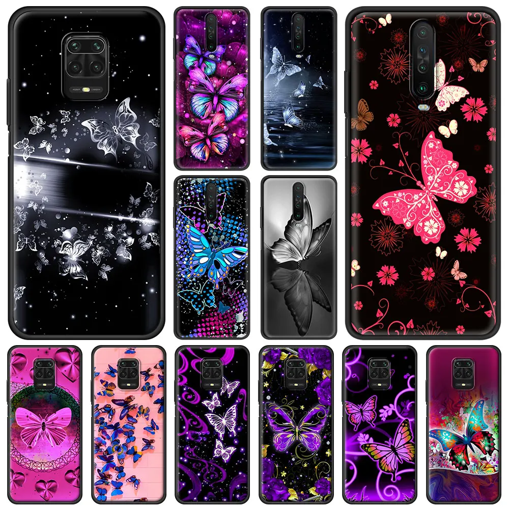 

Beautiful Butterfly Fitted Phone Cases For Redmi Note 7 8 8T 9 Case Silicon Cover For Redmi 8 8A 9 9A 9C Note 9S 10 Pro Fundas