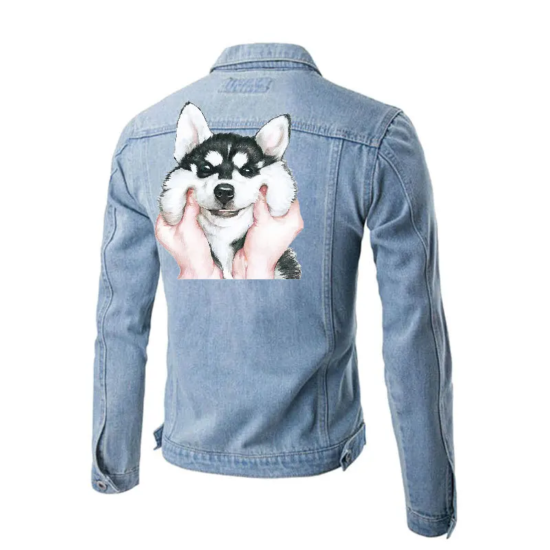 Милые патчи маленькие животные одежда крутые картины Diy девушка DIY Футболка ручной работы и джинсовая куртка с принтом
