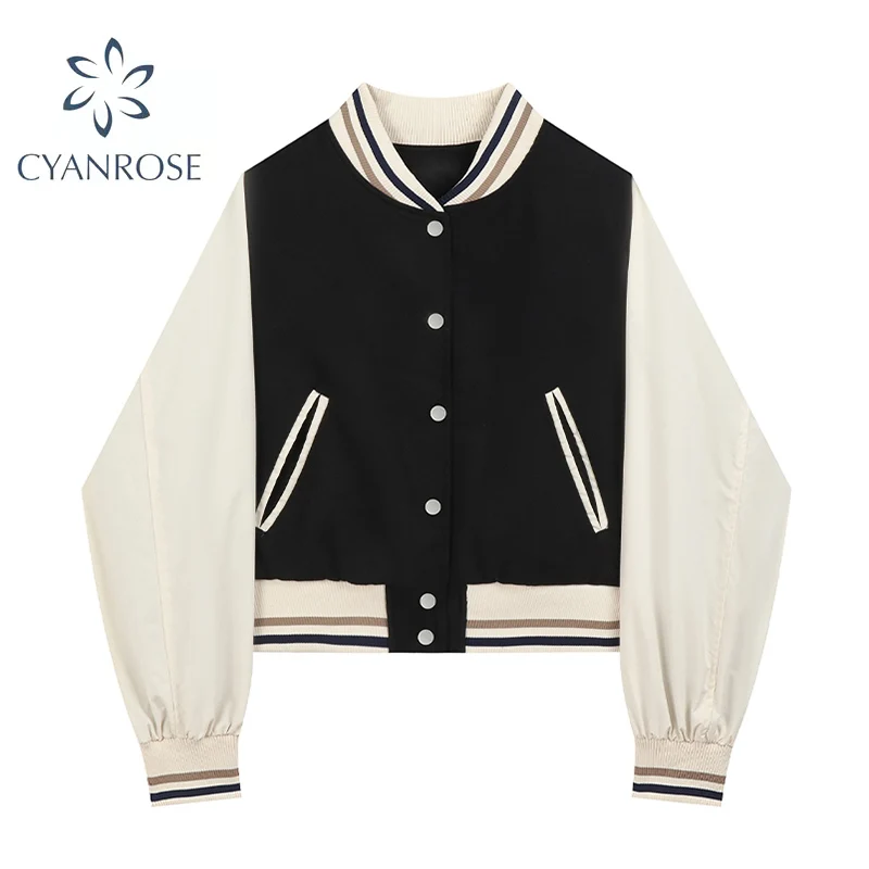 Новая Осенняя Женская куртка модная винтажная Повседневная однобортная верхняя