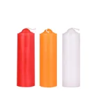 5-дюймовая Красная белая Желтая свеча, толстая Цилиндрическая Свеча с основанием для Будды, Романтическая свадьба, домашняя парафиновая свеча