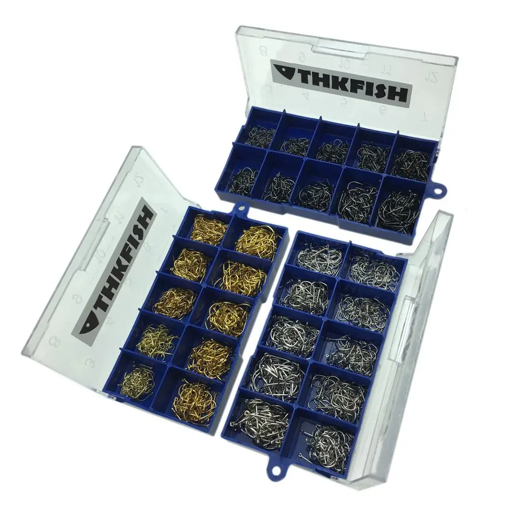 

Крючки рыболовные из высокоуглеродистой стали, #3 ~ #12, 500 шт./компл.