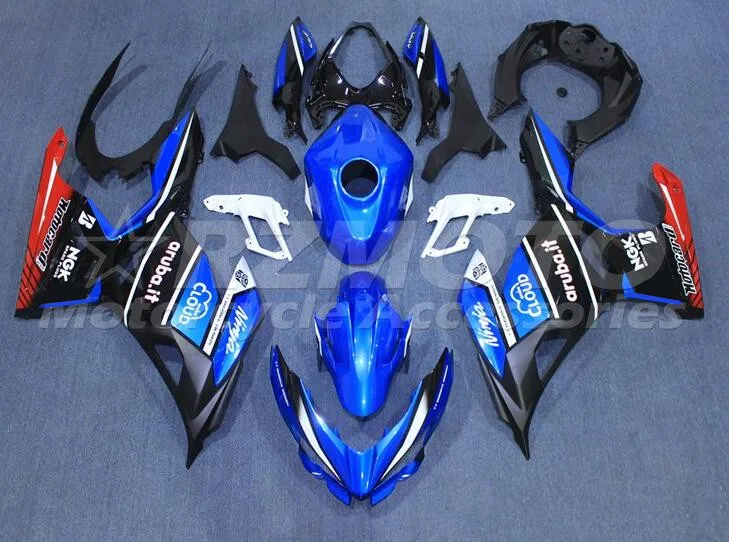

Новый ABS полный обтекатель комплект подходит для Kawasaki Ninja400 Ninja 400 2018 2019 2020 18 19 20 Боди Комплект синий + крышка бака
