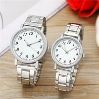 new style steel band couple watches womens mens quartz watch 2021