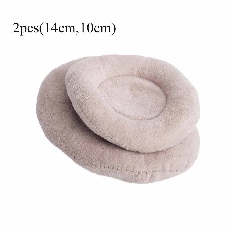 2pcs beige Реквизит для фотосъемки новорожденных, профессиональная позиционная подушка в форме полумесяца, набор позиционеров для фотосъемки - Цвет: 2pcs beige